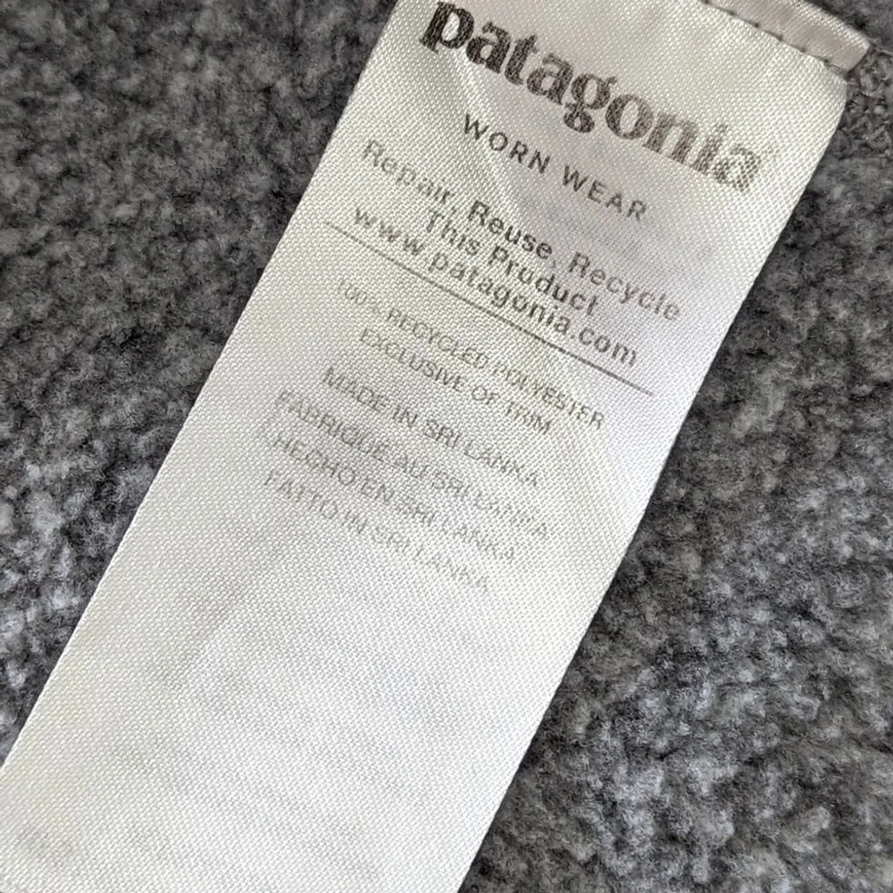 Patagonia Quarter Zip Pullover Better Sweater Fleece Women's sz S in White Birch